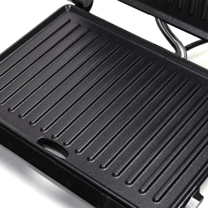 Aigostar - Griglia a contatto 1000W/230V nero/cromo opaco