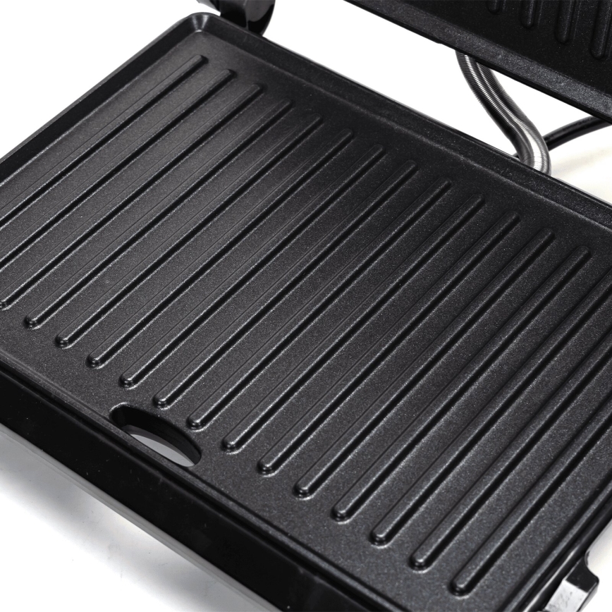 Aigostar - Griglia a contatto 1000W/230V nero/cromo opaco