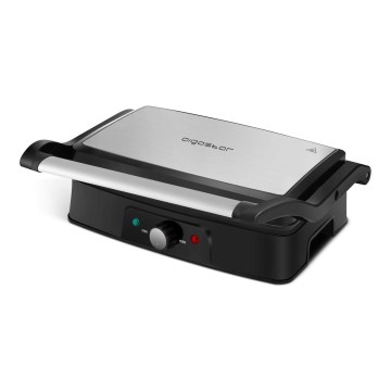 Aigostar - Griglia a contatto 1500W/230V cromo opaco/nero