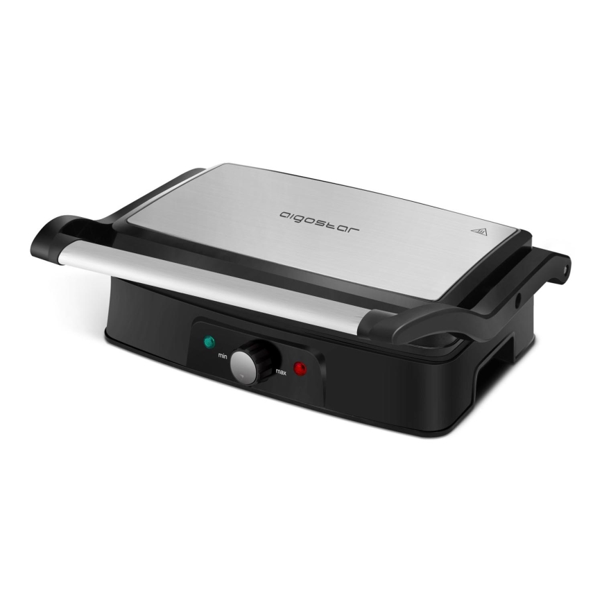 Aigostar - Griglia a contatto 1500W/230V cromo opaco/nero