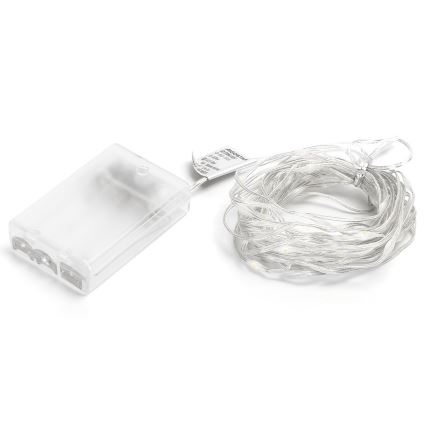Aigostar - Guirlande de Noël 50xLED/3xAA 5,3m multicolore