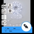 Aigostar - Guirlande de Noël d'extérieur 100xLED/8 fonctions 5,3m IP44 blanc froid