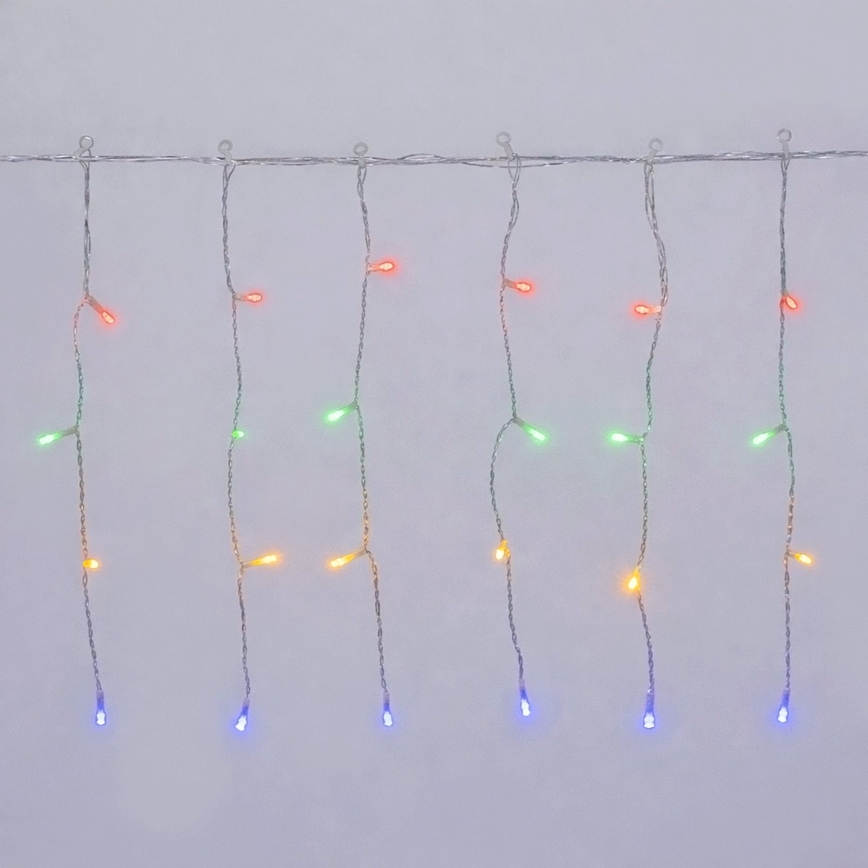 Aigostar - Guirlande de Noël extérieure 100 LED / 8 fonctions 8×0,4 m IP44 multicolore