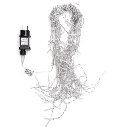 Aigostar - Guirlande de Noël extérieure 100 LED / 8 fonctions 8×0,4 m IP44 multicolore