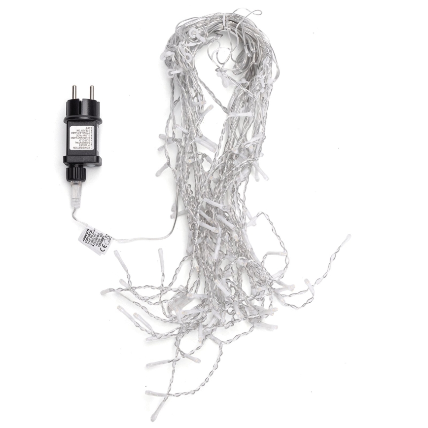 Aigostar - Guirlande de Noël extérieure 100 LED / 8 fonctions 8×0,4 m IP44 multicolore