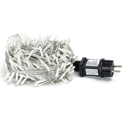 Aigostar - Guirlande de Noël extérieure 200xLED/8 fonctions 23m IP44 blanc chaud