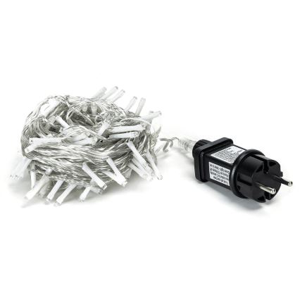 Aigostar - Guirlande de Noël extérieure 50xLED/8 fonctions 8m IP44 blanc froid