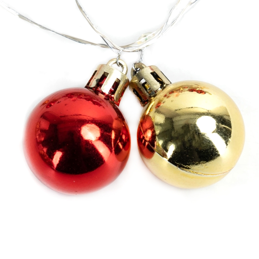 Aigostar - Guirlande de Noël LED 20xLED/3xAA 2m blanc chaud