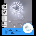 Aigostar - Guirlande de Noël LED 50xLED/3xAA 5,3m blanc froid