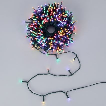Aigostar - Guirlande de Noël LED d'extérieur 750 LED/8 fonctions 78 m IP44 multicolore