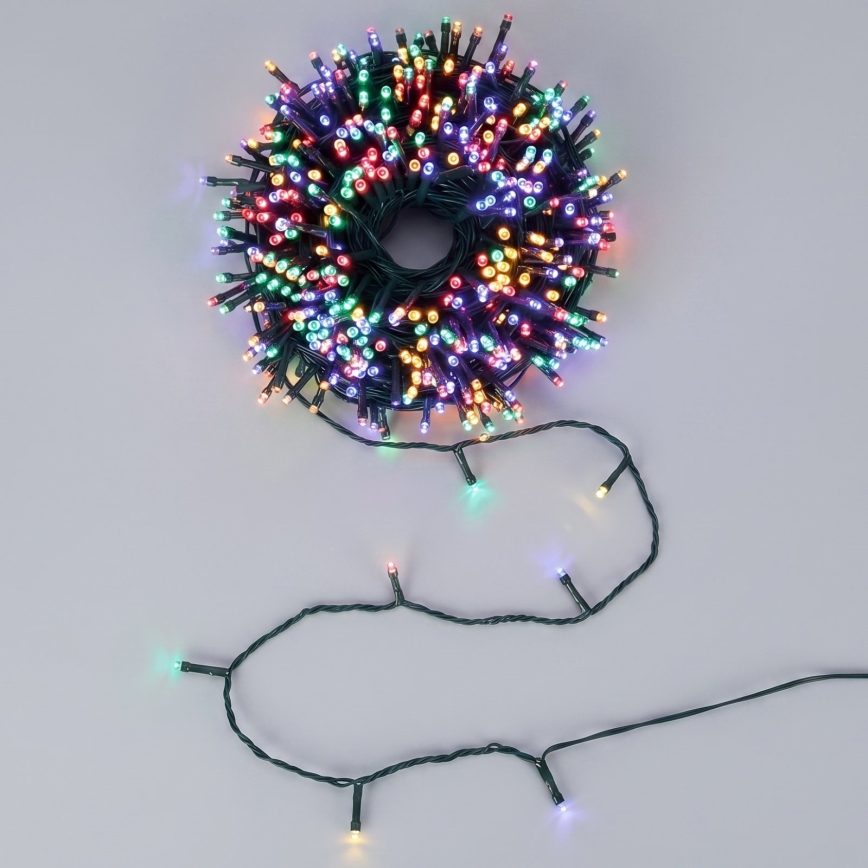Aigostar - Guirlande de Noël LED d'extérieur 750 LED/8 fonctions 78 m IP44 multicolore