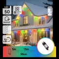 Aigostar - Guirlande de Noël LED dimmable d'extérieur 50 LED/8 fonctions 20 m IP44 multicolore + télécommande