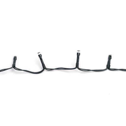 Aigostar - Guirlande de Noël LED d'extérieur 100 LED / 8 fonctions 3x AA 5,3 m IP44 multicolore