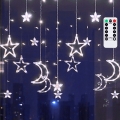 Aigostar - Guirlande de Noël LED extérieure 120xLED/6W/230V/8 fonctions 3x0,6m IP44 blanc froid + télécommande