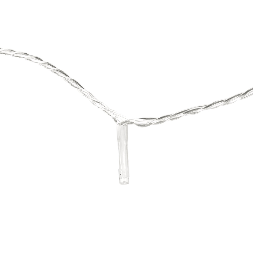 Aigostar - Guirlande de Noël LED extérieure 50 LED, 8 fonctions, 8 m, IP44, blanc chaud
