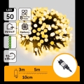 Aigostar - Guirlande de Noël LED extérieure 50 LED / 8 fonctions 8 m IP44 blanc chaud