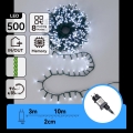 Aigostar - Guirlande de Noël LED extérieure 500xLED/8 fonctions 13m IP44 blanc froid