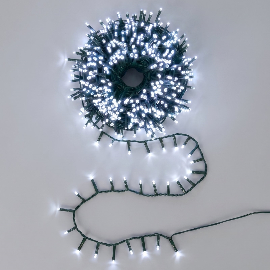 Aigostar - Guirlande de Noël LED extérieure 500xLED/8 fonctions 13m IP44 blanc froid