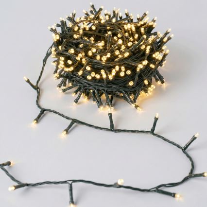 Aigostar - Guirlande de Noël solaire 200 LEDs, 8 fonctions, 22 m, IP65, blanc chaud, 800 mAh