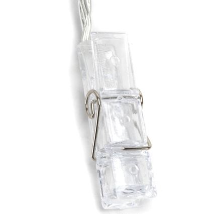 Aigostar - Guirlande décorative LED 20 LEDs / 5 W / USB / 6 m / blanc chaud