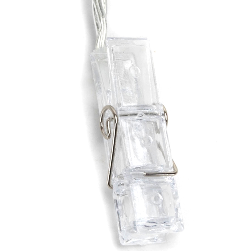 Aigostar - Guirlande décorative LED 20 LEDs / 5 W / USB / 6 m / blanc chaud