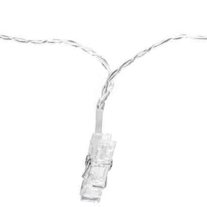 Aigostar - Guirlande décorative LED 80xLED/5W/USB 13 m blanc chaud