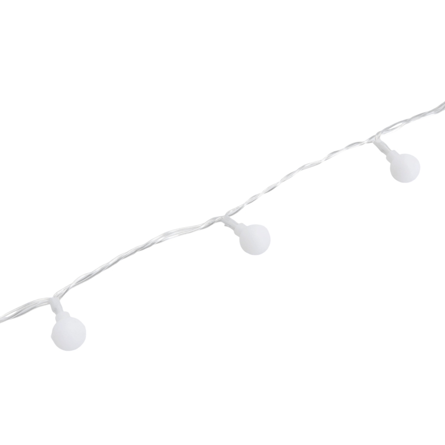 Aigostar - Guirlande décorative LED extérieure 100 LED / 8 fonctions, 10 m, IP44, blanc chaud