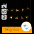 Aigostar - Guirlande LED 10xLED/3xAA 1,5m blanc chaud cerfs