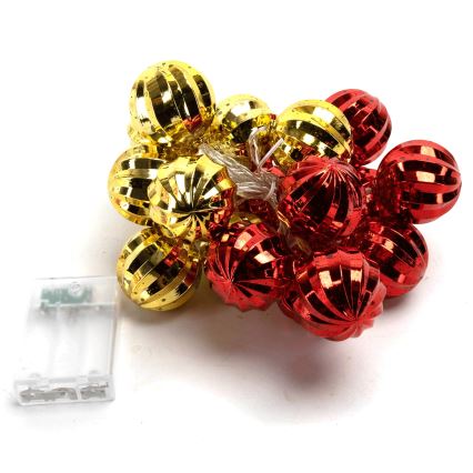 Aigostar - Guirlande LED 20 LED / 3 piles AA, 2 m, blanc chaud