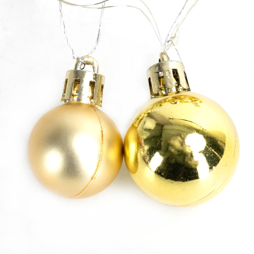 Aigostar - Guirlande LED de Noël 20xLED/3xAA 2 m blanc chaud