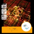 Aigostar - Guirlande LED de Noël 20xLED/3xAA 2m blanc chaud