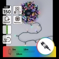 Aigostar - Guirlande LED de Noël d'extérieur 150 LED, 8 modes, 18 m, IP44, multicolore