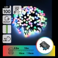 Aigostar - Guirlande LED de Noël extérieure 100 LED/8 fonctions 10,3 m IP44 multicolore