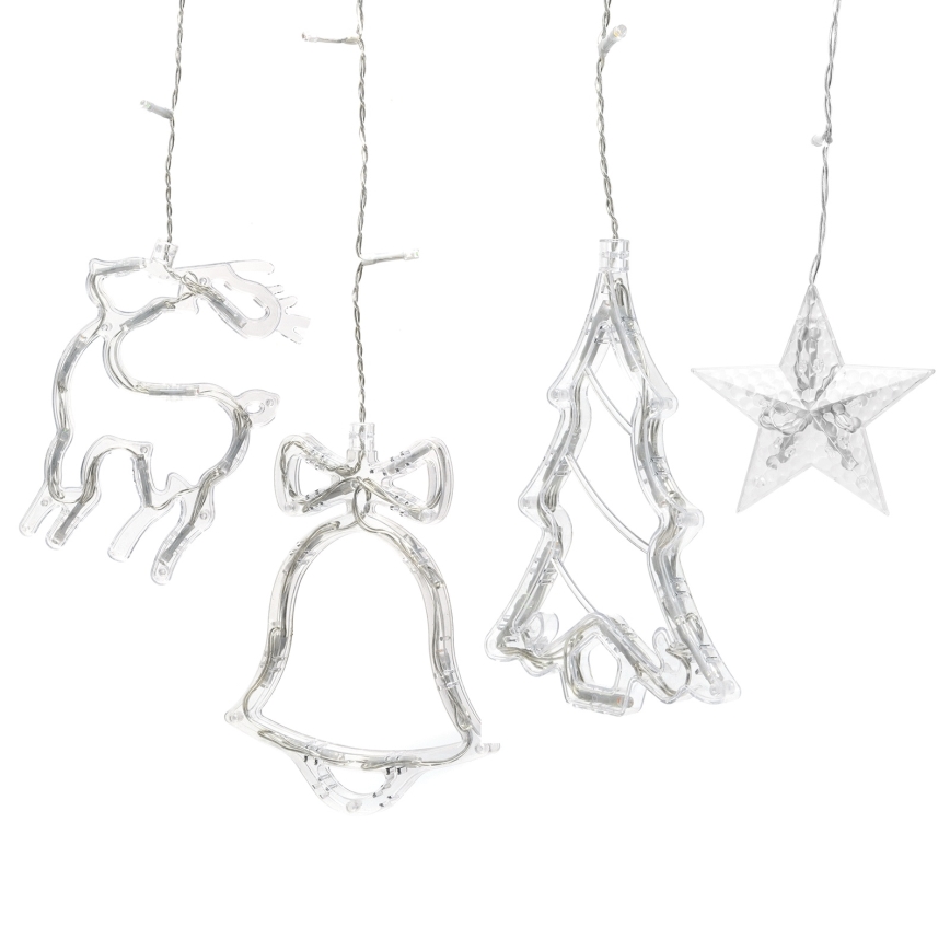 Aigostar - Guirlande lumineuse LED d'extérieur pour Noël 120xLED/8 fonctions 3x0,6m IP44 blanc chaud + télécommande