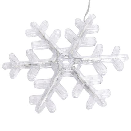Aigostar - Guirlande lumineuse LED d'extérieur pour Noël 84xLED/8 fonctions 1,2x1m IP44 blanc froid flocons