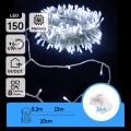Aigostar - Guirlande LED d'extérieur 150 LED / 8 fonctions, 15,3 m, IP44, blanc froid