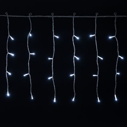 Aigostar - Guirlande lumineuse LED extérieure de Noël 300xLED/8 fonctions 3xAA 18x0,4m IP44 blanc froid