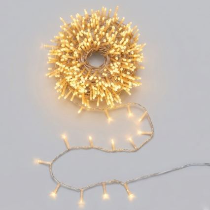 Aigostar - guirlande LED d'extérieur pour Noël 2000xLED/8 fonctions 103m IP44 blanc chaud