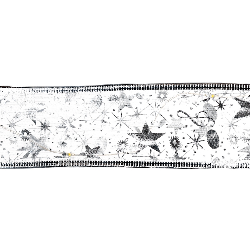 Aigostar - Guirlande de Noël LED 100 LED / 3xAA, 10 m, blanc chaud, argentée