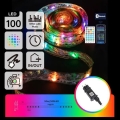Aigostar - Guirlande lumineuse de Noël connectée LED RGBICW MESH 100 LED 10 m IP44 + télécommande
