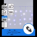 Aigostar - Guirlande lumineuse de Noël LED d'extérieur 200xLED 8x0,4m IP44 bleu