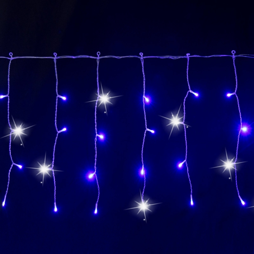 Aigostar - Guirlande lumineuse de Noël LED d'extérieur 200xLED 8x0,4m IP44 bleu