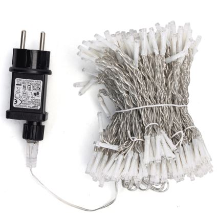 Aigostar - Guirlande de Noël LED d'extérieur 288 LED/8 fonctions 1,5 x 1,8 m IP44 blanc froid