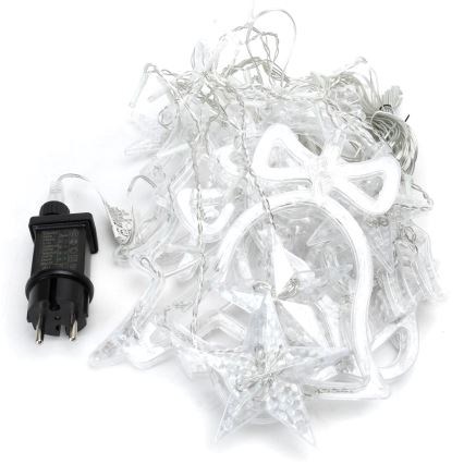 Aigostar - Guirlande LED de Noël d'extérieur 120xLED/8 fonctions 3x0,6m IP44 blanc froid + télécommande