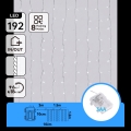 Aigostar - Guirlande lumineuse LED d'extérieur 192xLED/8 fonctions 3xAA 4,5x1,2m IP44 blanc froid