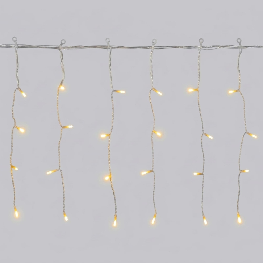 Aigostar - Guirlande lumineuse LED d'extérieur de Noël 100xLED/8 fonctions 8x0,4m IP44 blanc chaud