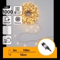Aigostar - Guirlande lumineuse LED d'extérieur pour Noël, 1000 LED / 8 fonctions, 103 m, IP44, blanc chaud