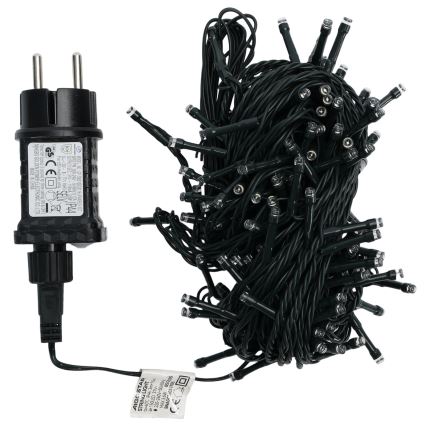 Aigostar - Guirlande lumineuse LED d'extérieur pour Noël, 150 LED, 8 modes, 18 m, IP44, blanc froid