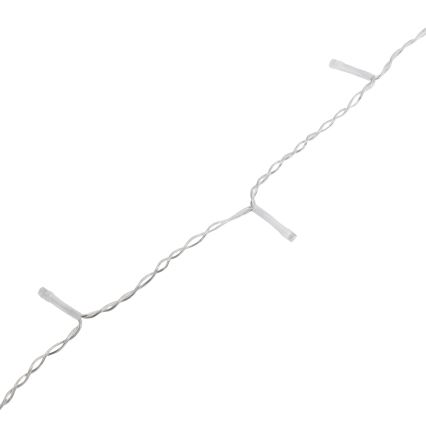 Aigostar - Guirlande de Noël LED d'extérieur 300xLED/8 modes 3xAA 18x0,6 m IP44 blanc chaud