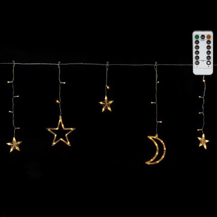 Aigostar - Guirlande de Noël LED extérieure 120xLED/6W/230V/8 fonctions 3x0,6m IP44 blanc chaud + télécommande
